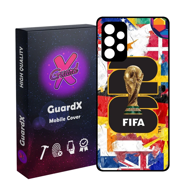 کاور گارد ایکس طرح جام جهانی مدل 11069 مناسب برای گوشی موبایل سامسونگ Galaxy A32 4G