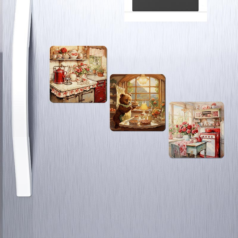 مگنت صباطرح مدل آشپزخانه کد M1310 مجموعه 3 عددی