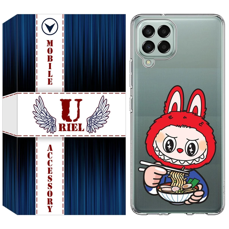 کاور یوریل مدل Clear کد 117 طرح لبوبو Labubu مناسب برای گوشی موبایل سامسونگ Galaxy A12 / A12 Nacho / M12