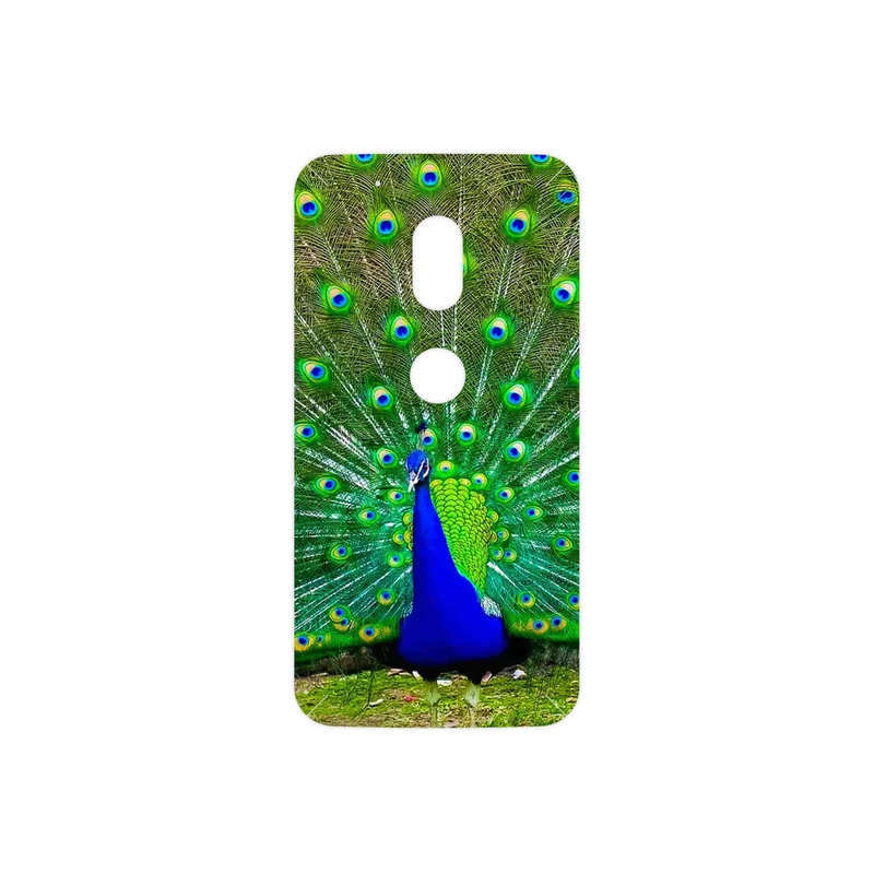 برچسب پوششی ماهوت مدل Peacock مناسب برای گوشی موبایل موتورولا Moto G4 Play