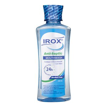 دهان شویه ایروکس مدل Anti Septic حجم 250 میلی لیتر