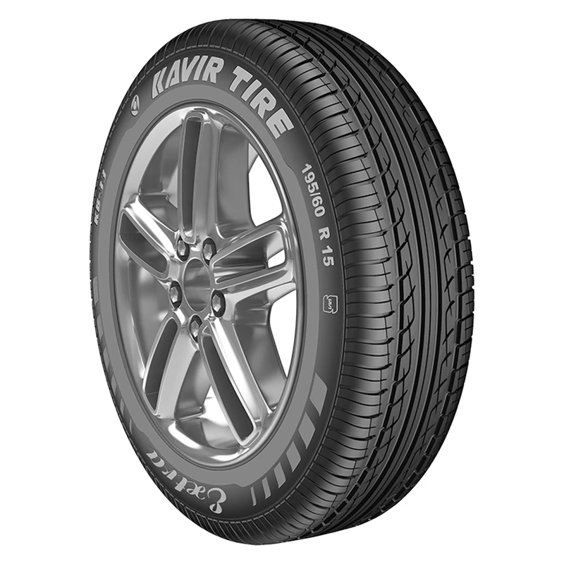 لاستیک خودرو کویر تایر مدل KB33 سایز 195/60/15 تولید سال 2026 تک حلقه