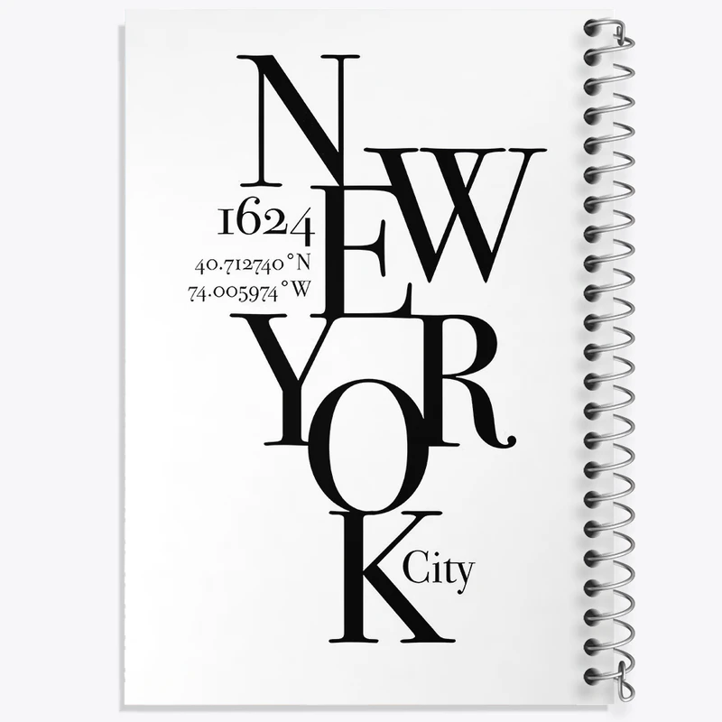 دفتر لیست خرید 50 برگ خندالو طرح نیویورک (New York) کد F5959