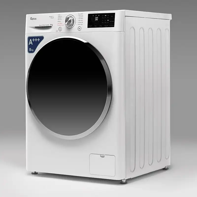 ماشین لباسشویی جی پلاس مدل GWM-P88W ظرفیت 8 کیلوگرم