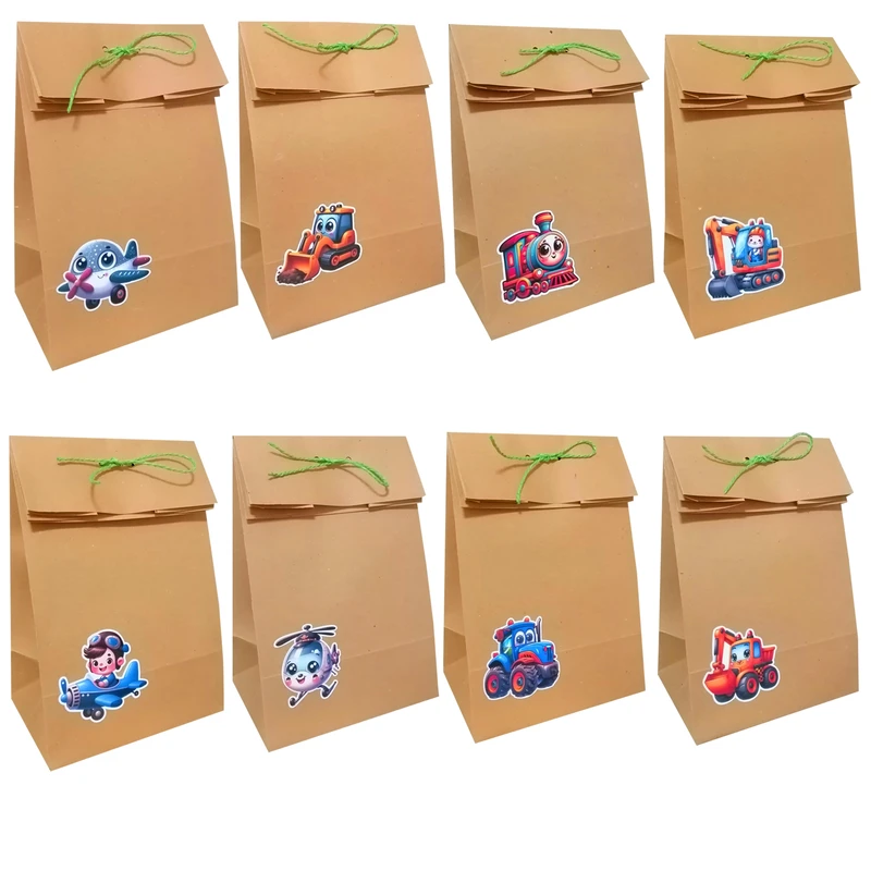 پاکت هدیه مدل تولد و کادو کودک مجموعه 8 عددی