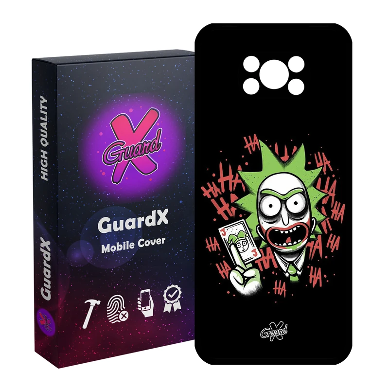کاور گارد ایکس طرح Rick and Morty مدل Glass10151 مناسب برای گوشی موبایل شیائومی Poco X3 Pro
