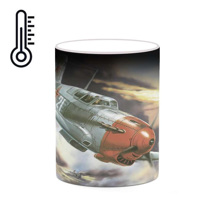 ماگ حرارتی کاکتی مدل هواپیمای جنگنده کد mgh20384