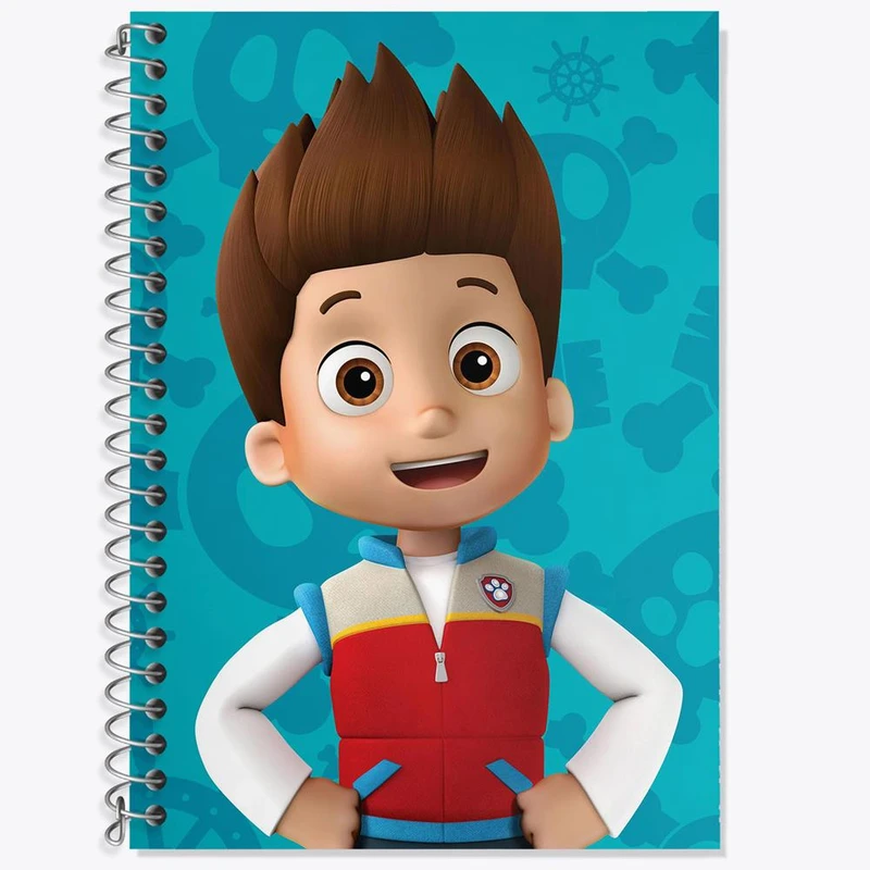 دفتر زبان 50 برگ خندالو مدل سه خط طرح انیمیشن سگ های نگهبان کد 26927