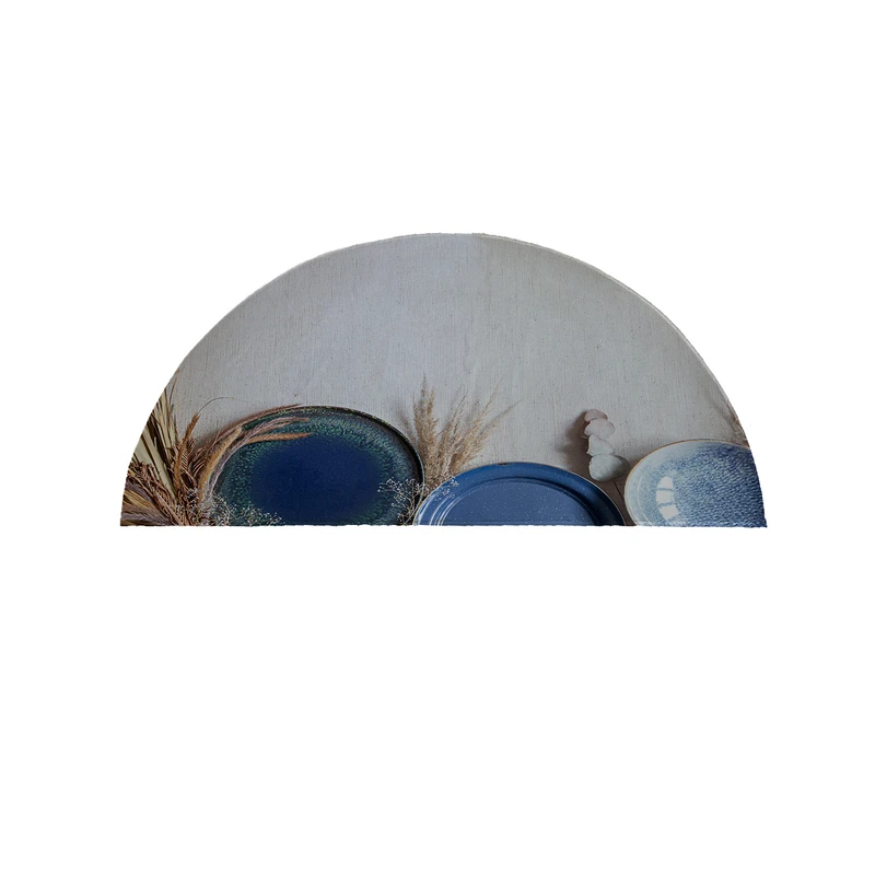 پادری مدل نیم دایره طرح آشپزخانه کد 8458 سایز 90×45 سانتی متر