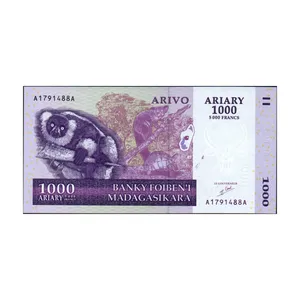 اسکناس تزئینی طرح کشور ماداگاسکار مدل 1000 آریاری
