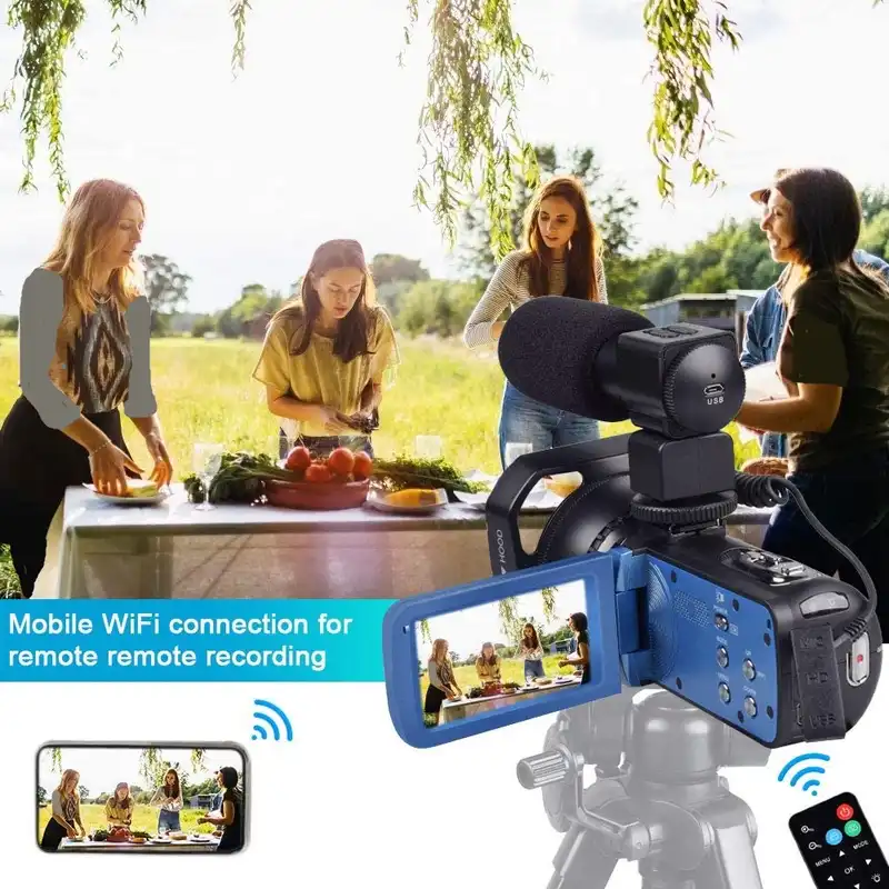 دوربین فیلم برداری زاهولو مدل 4K WiFi 48MP Vlogging 3.0 IPS Screen 18X Digital