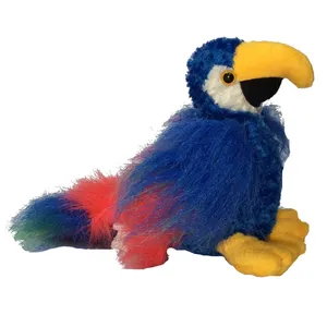 عروسک طرح طوطی مدل Fiesta Macaw کد SZ5/369 طول 26 سانتی‌متر
