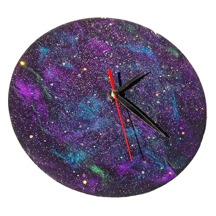 ساعت دیواری رزینی مدل کهکشان