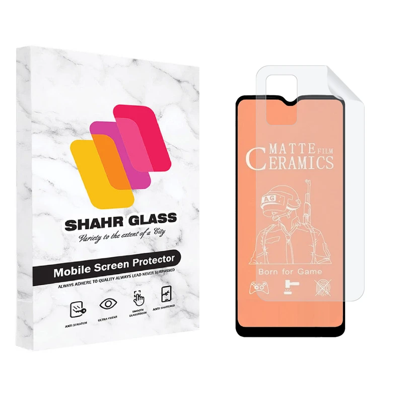 محافظ صفحه نمایش مات شهر گلس مدل 2CMN مناسب برای گوشی موبایل سامسونگ  Galaxy A03s به همراه محافظ پشت گوشی