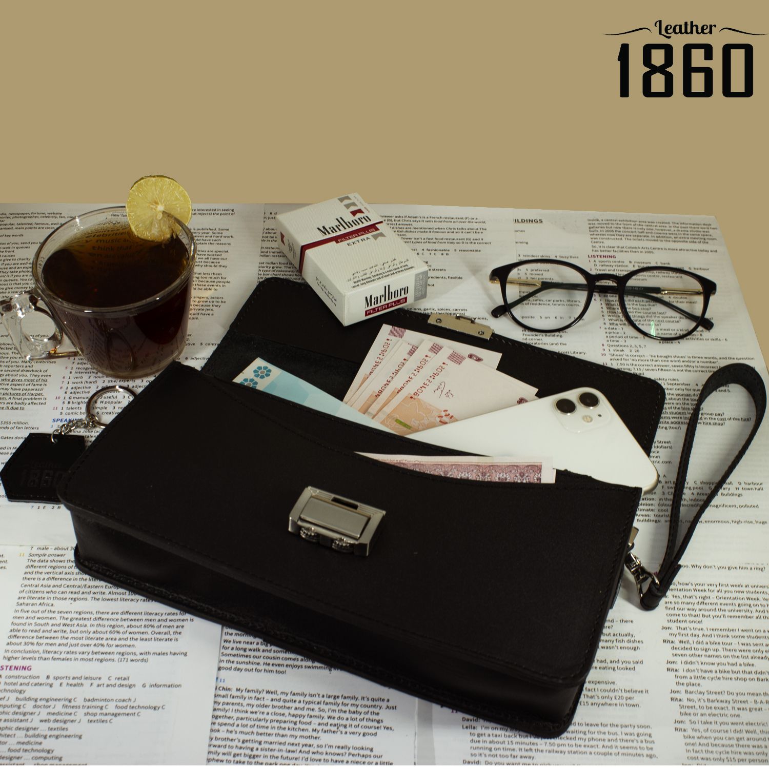 کیف دستی مردانه 1860 مدل 211G -  - 10