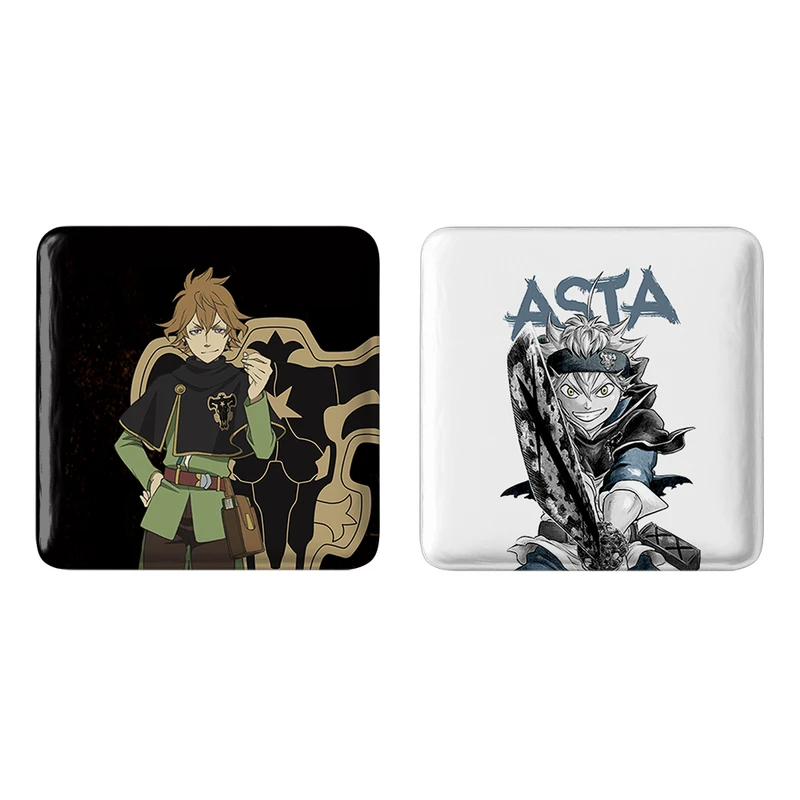 مگنت خندالو طرح فنرال رولکیس و آستا انیمه بلک کلاور Black Clover کد 1025910253 مجموعه 2 عددی