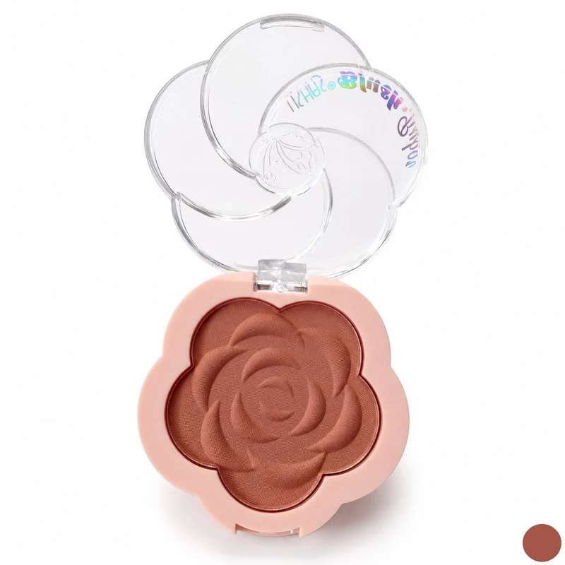 رژ گونه مات یوشاس مدل Flower شماره 2 رنگ هلویی متوسط
