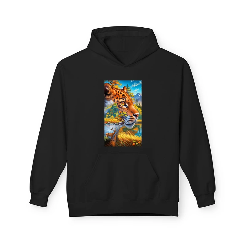 هودی مردانه پاد آفرین مدل پلنگ کد 386