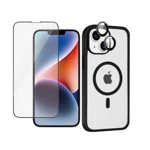 Ultimate Shield Magsafe BRD RngFl Cover Suitable for Apple iPhone 15 Mobile Phone with lens protector and screen protector