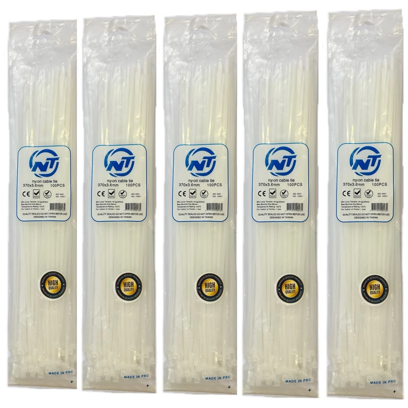  بست کمربندی ان تی مدل ۳۷۰mm-۳.۶ بسته ۵۰۰ عددی