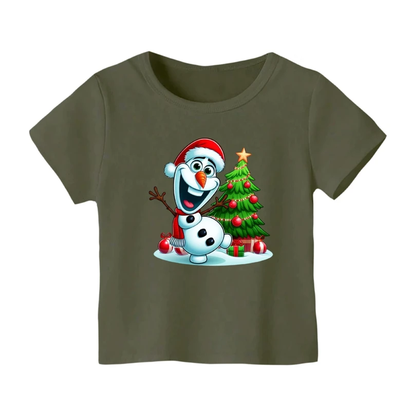تی شرت آستین کوتاه بچگانه مدل فروزن کریسمس کد 1