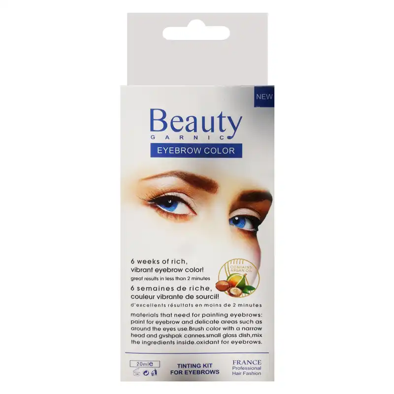 کیت رنگ ابرو بیوتی شماره bc9 حجم 20 میلی لیتر رنگ بلند دودی پلاتینه