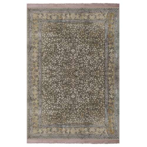  فرش ماشینی 1200شانه زمرد مشهد زمینه الماسی حاشیه الماسی طرح پتینه