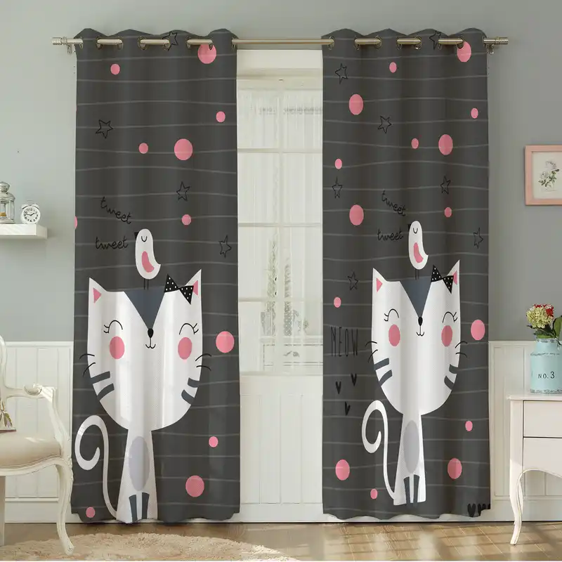 پرده نیروانا طرح کودک مدل مخمل کد 5098سایز 140×280 سانتی متر