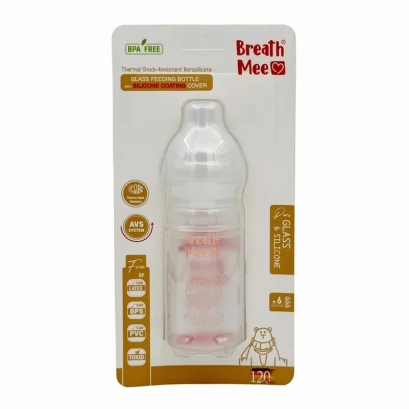 شیشه شیر بریس می مدل +6 ماه کد BT11 ظرفیت 120 میلی لیتر