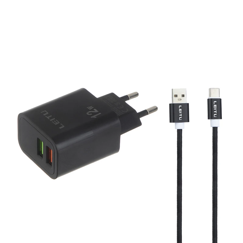 شارژر دیواری لیتو مدل LH-11 به همراه کابل تبدیل USB-C