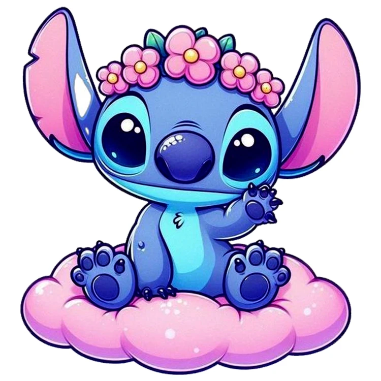 استیکر پارچه و لباس پاد آفرین مدل کارتون استیچ کد DKST479