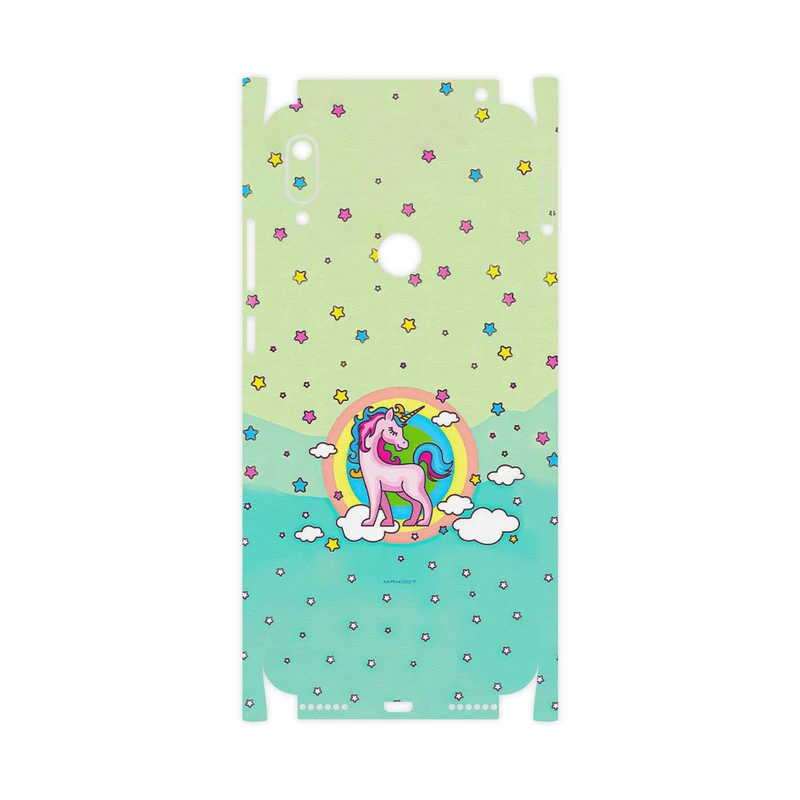 برچسب پوششی ماهوت مدل Rainbow unicorn adventure-FullSkin مناسب برای گوشی موبایل هوآوی Y6 Prime 2019