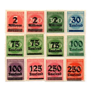 تمبر یادگاری مدل خارجی مجموعه 12 عددی