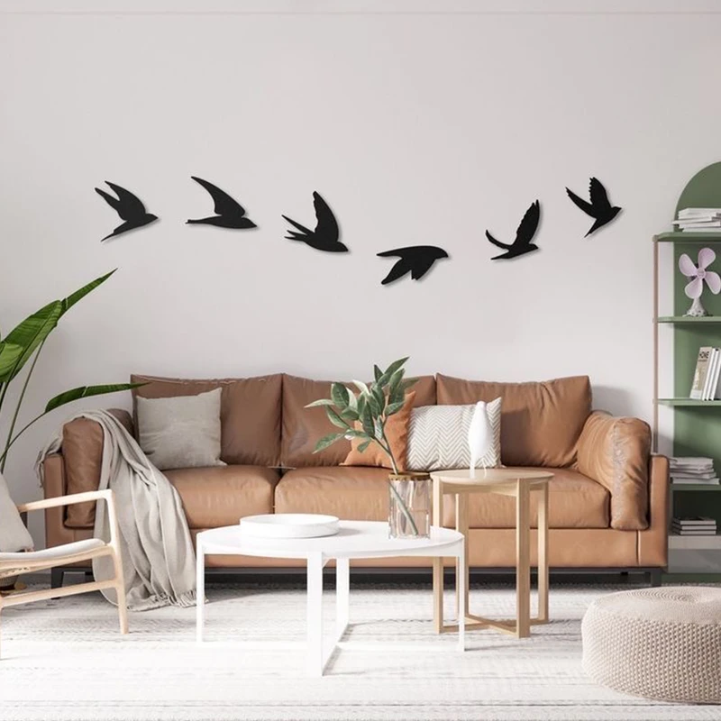 استیکر دکو رستا مدل پرنده کد C327 مجموعه شش عددی