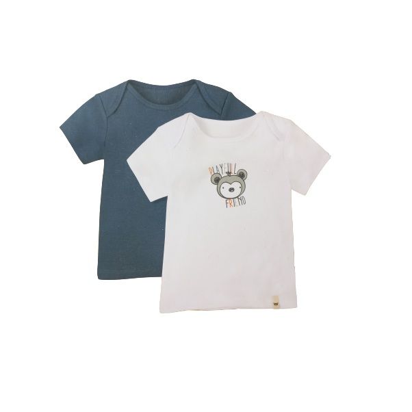 تی شرت آستین کوتاه نوزادی کونیبو مدل 8089307 مجموعه دو عددی -  - 1