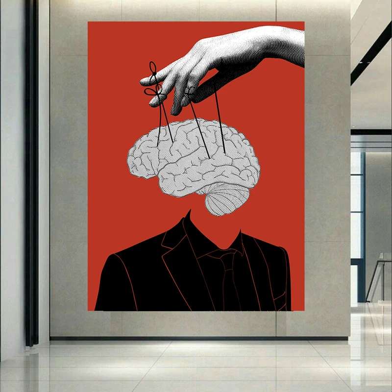 تابلو بوم طرح مخمل کنترل ذهن مدل عروسک گردانی ذهنی کد AR305572