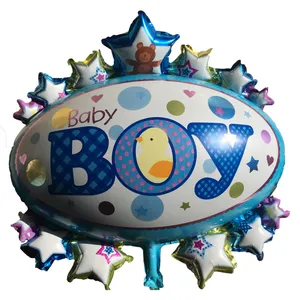 بادکنک فویلی طرح baby boy ستاره مدل 11