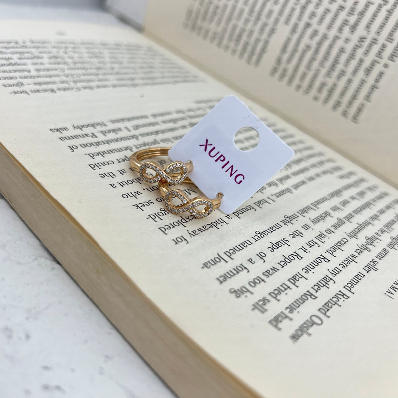 گوشواره زنانه ژوپینگ مدل بینهایت کد E5112