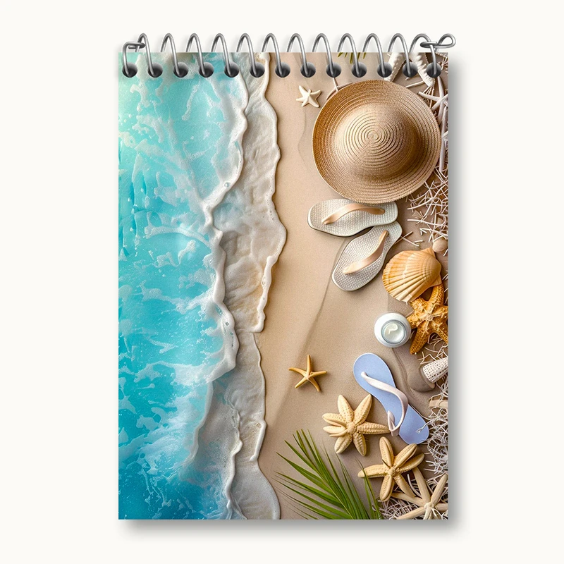 دفتر یادداشت 50 برگ خندالو طرح صدف و دریا کد N5813