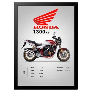 تابلو بکلیت طرح موتور سنگین هوندا HONDA CB1300 مدل b-po1736 فریم مشکی