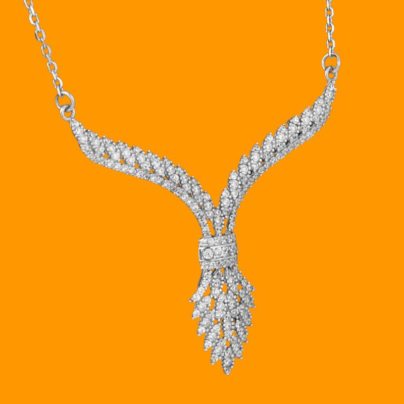 نیم ست نقره زنانه مدل rzzde-002