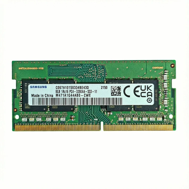 رم لپ‌تاپ DDR4 تک کاناله 3200 مگاهرتز CL22 سامسونگ مدل M471A1G44AB0-CWE ظرفیت 8 گیگابایت