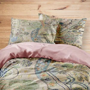 سرویس روتختی مدوپد طرح فرش تابلو مدل C-T00005 یک نفره 4 تکه