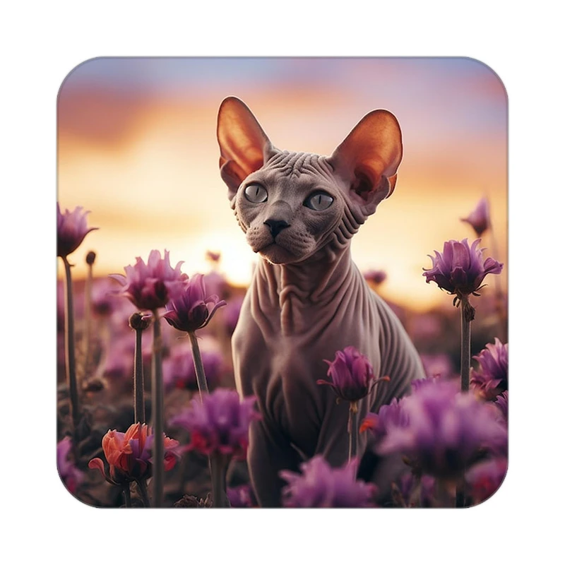 زیر لیوانی کاکتی طرح گل مدل mp17048