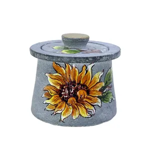 دیگ سنگی طرح آفتابگردان کد 897