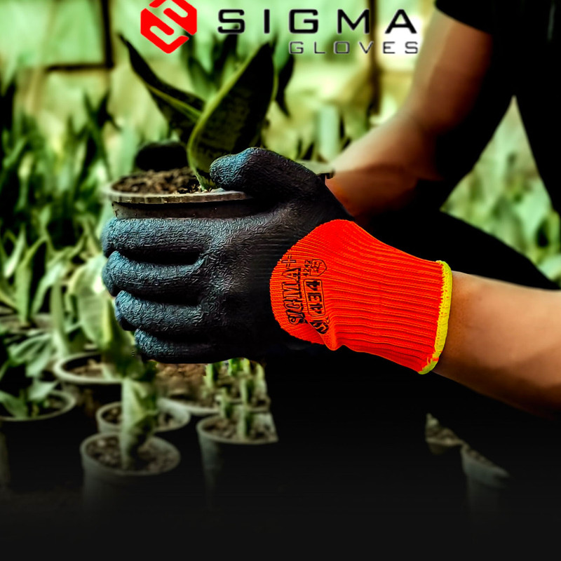 دستکش ایمنی سیگما مدل لاتکس کد 434 دستکش ایمنی سیگما مدل لاتکس کد 434