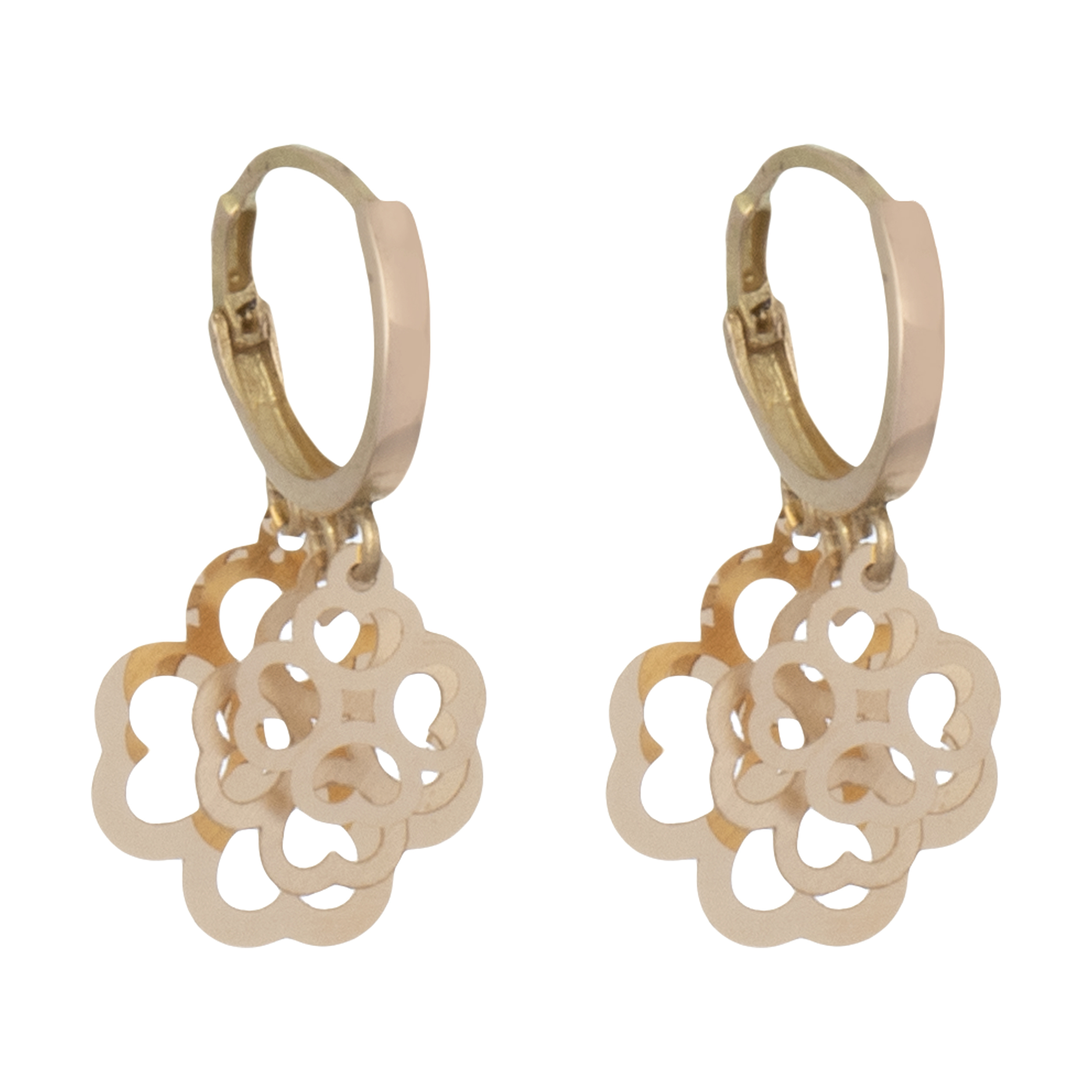 گوشواره طلا 18 عیار زنانه کانیار گالری مدل E15