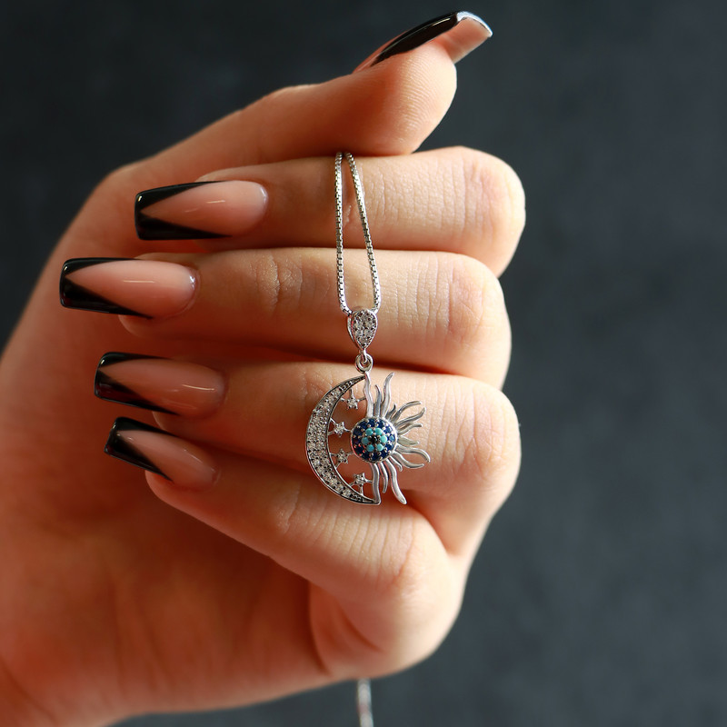 آویز گردنبند نقره زنانه جی تی ای مدل چشم نظر آویز گردنبند نقره زنانه جی تی ای مدل چشم نظر