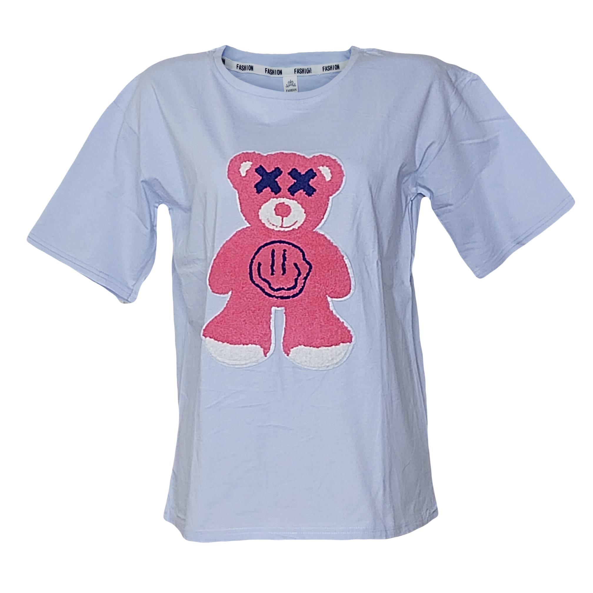 تی شرت لانگ آستین کوتاه زنانه مدل خرس برجسته کد 1