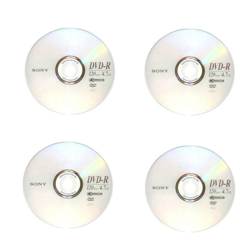 دی وی دی خام سونی مدل DVD-R بسته ۴ عددی